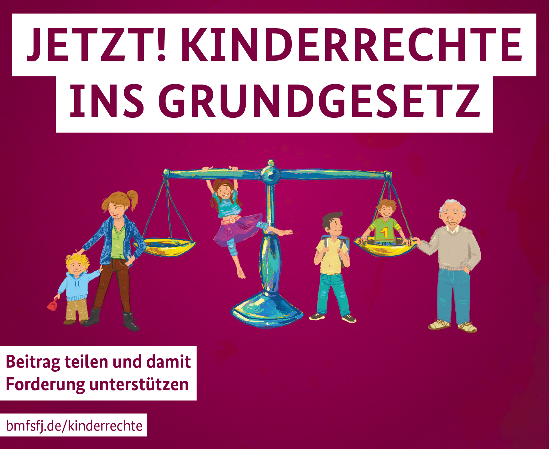 BMFSFJ Kampagnenmotiv Kinderrechte Ins GG