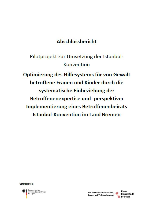 BMFSFJ - Optimierung Des Hilfesystems Für Von Gewalt Betroffene Frauen ...