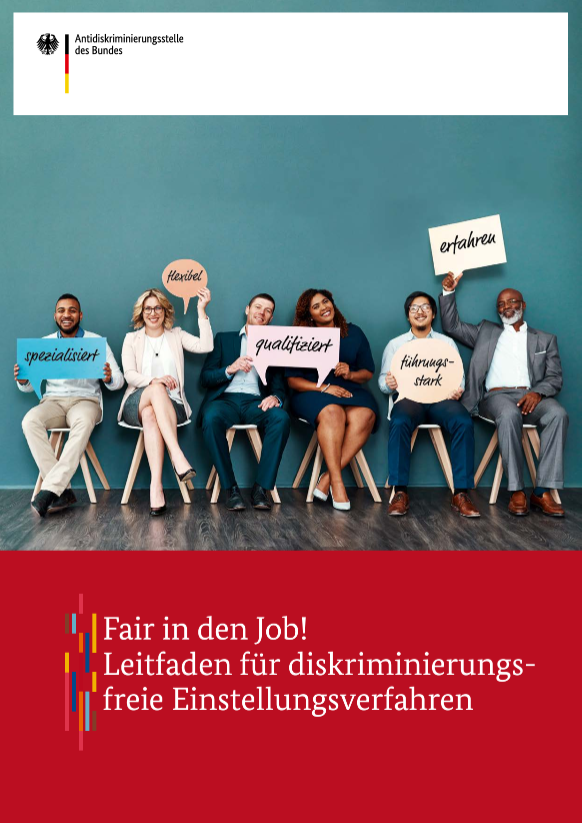 Cover der Publikation Leitfaden für diskriminierungsfreie Einstellungsverfahren