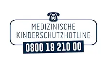 Logo der medizinischen Kinderschutzhotline 0800 19 210 00