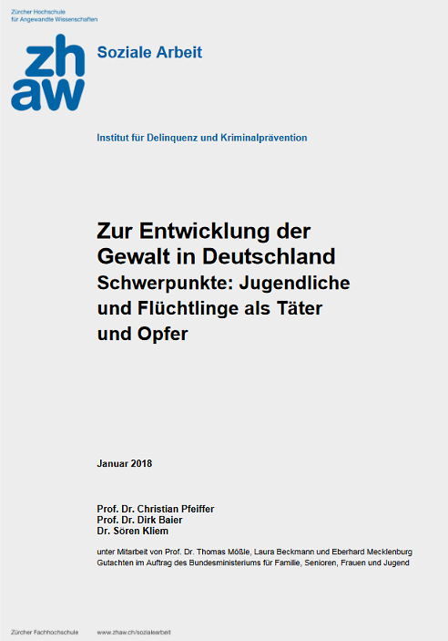 Zur Entwicklung der Gewalt in Deutschland. Schwerpunkte: Jugendliche und Flüchtlinge als Täter und Opfer.