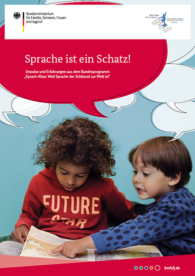 Titelseite der Broschüre Sprache ist ein Schatz