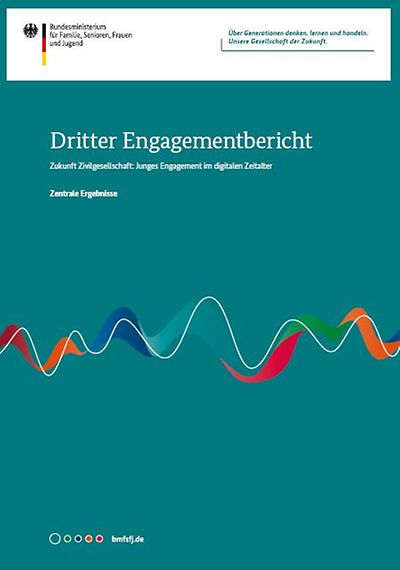 Titelseite Dritter Engagementbericht - Zentrale Ergebnisse