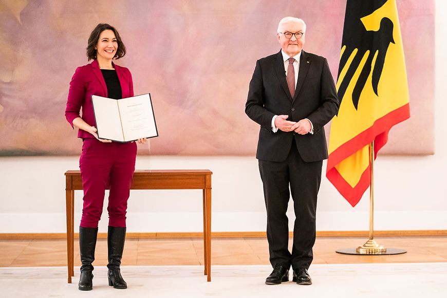 Anne Spiegel und Frank-Walter Steinmeier