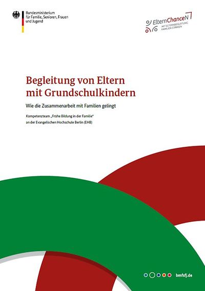 Titelseite der Broschüre "Begleitung von Eltern mit Grundschulkindern"