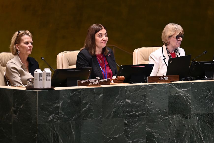 Ekin Deligöz der 67. Sitzung der Frauenrechtskommission der Vereinten Nationen in New York