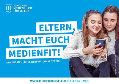 Postkarte Eltern, macht Euch Medienfit!