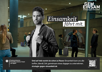 Plakat "Einsamkeit fährt mit"