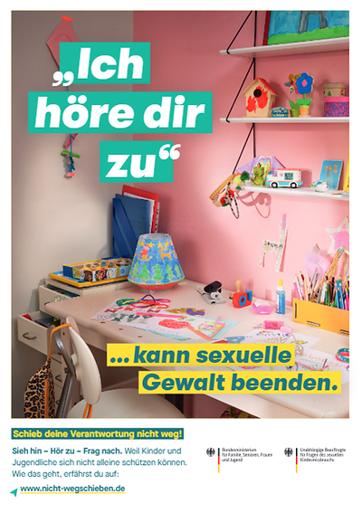 Plakat "Schieb deine Verantwortung nicht weg!" Motiv Schul-Kind