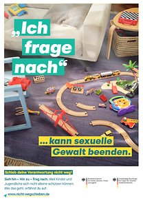 Plakat "Schieb deine Verantwortung nicht weg!" Motiv Kita-Kind