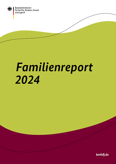 Titelseite vom Familienreport 2024