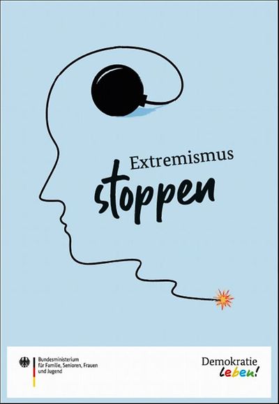 Plakat "Extremismus stoppen"