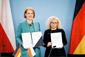 Lisa Paus und Katarzyna Kotula