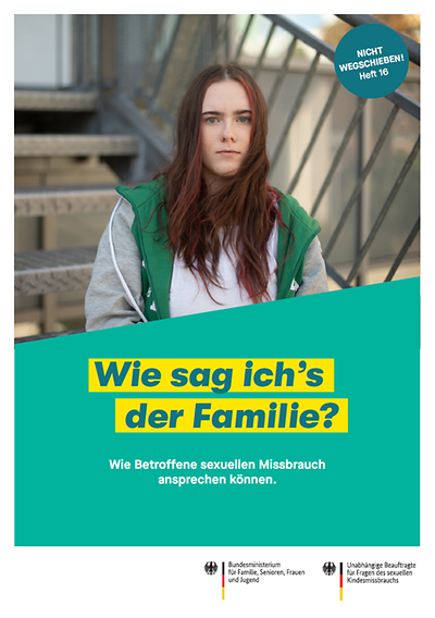 Titelseite der Broschüre "Wie sag ich´s der Familie?"