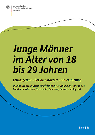 Titelseite der Studie "Junge Männer im Alter von 18 bis 29 Jahren"