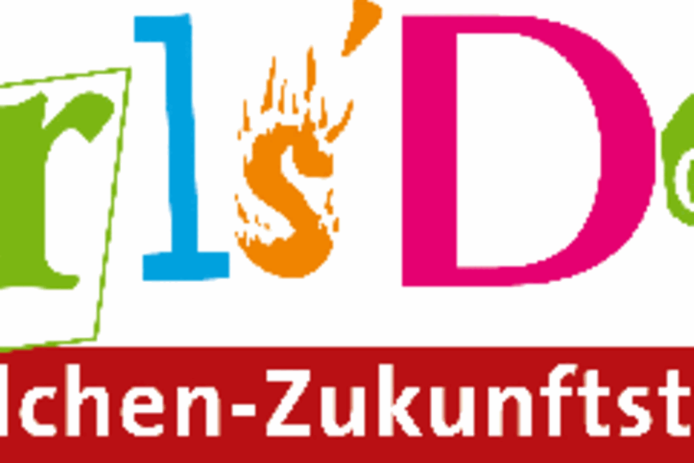 Logo "Girls'Day" - Das Bild zeigt den bunten Schriftzug "Girls'Day"