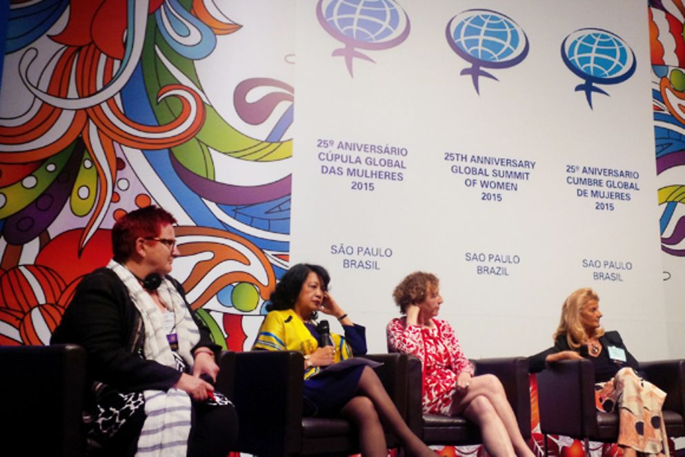 Elke Ferner auf dem Global Summit of Women in Brasilien