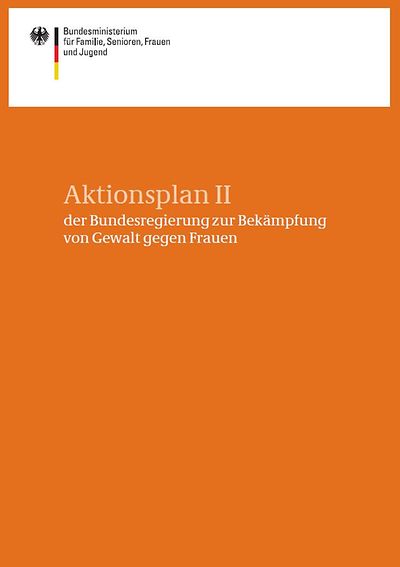 Titelseite Aktionsplan II der -BR zur Bekämpfung von Gewalt gegen Frauen