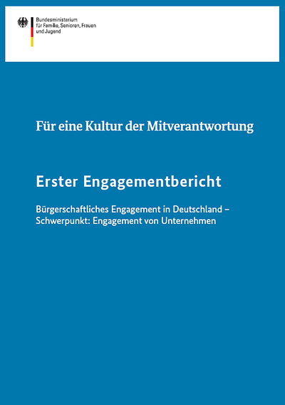 Titelseite Erster Engagementbericht