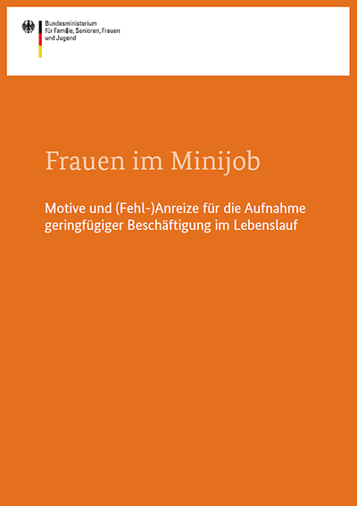 Titelseite: Frauen im Minijob