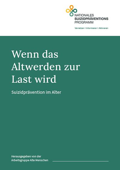 Titelseite der Publikation "Wenn das Altwerden zur Last wird"